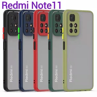 Redmi Note11/11Sตรงรุ่น(พร้​อมส่งในไทย)เคสขอบนิ่มหลังแข็งขุ่นคลุมกล้องRedmi Note11Pro/Redmi note11Pro Plus/Poco M4Pro 5G