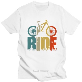 Retro Ride Your Mountain Bike T เสื้อผู้ชาย MTB Lover เสื้อยืดแขนสั้นพิมพ์ผ้าฝ้าย Tee Top นักปั่นจักรยานและ Bikers