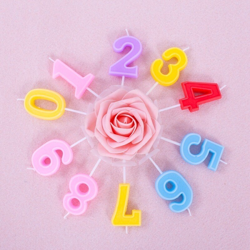เทียนวันเกิด-เทียนตัวเลขแบบคละสี-มีให้เลือก-ตั้งแต่เลข-0-9