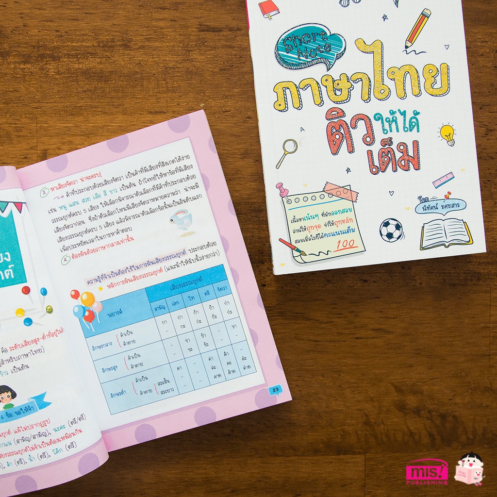 หนังสือ-short-note-ภาษาไทย-ติวให้ได้เต็ม-เนื้อหาเน้นๆ-สำหรับระดับประถม-มัธยม