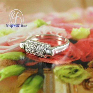 Finejewelthai แหวนเพชร-แหวนเงิน-เงินแท้-Silver-Diamond CZ-Ring - R1082cz