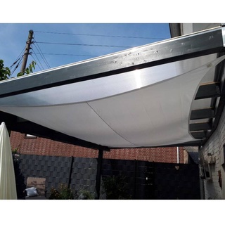 Carport8 หลังคาโพลีเอสเตอร์ ทรงสี่เหลี่ยมผืนผ้า กันน้ํา กัน UV 98% ขนาด 2.5*4 ม. 2.5*5 ม. 2.5*6 ม. 420D สําหรับสวน กลางแจ้ง