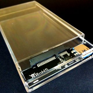 รูปภาพขนาดย่อของ️มาใหม่ ️2.5-Inch SATA 3.0 To USB 3.0 Hard Drive Disk Box HDD External Enclosure SATAHDD / SSD กล่องแบบใส(Port USB 3.0)ลองเช็คราคา