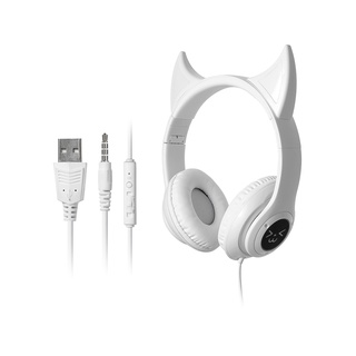 ภาพหน้าปกสินค้าMINISO หูฟัง หูฟังแบบครอบหู Foldable Headset with LED Lights, Model: BH209 ที่เกี่ยวข้อง