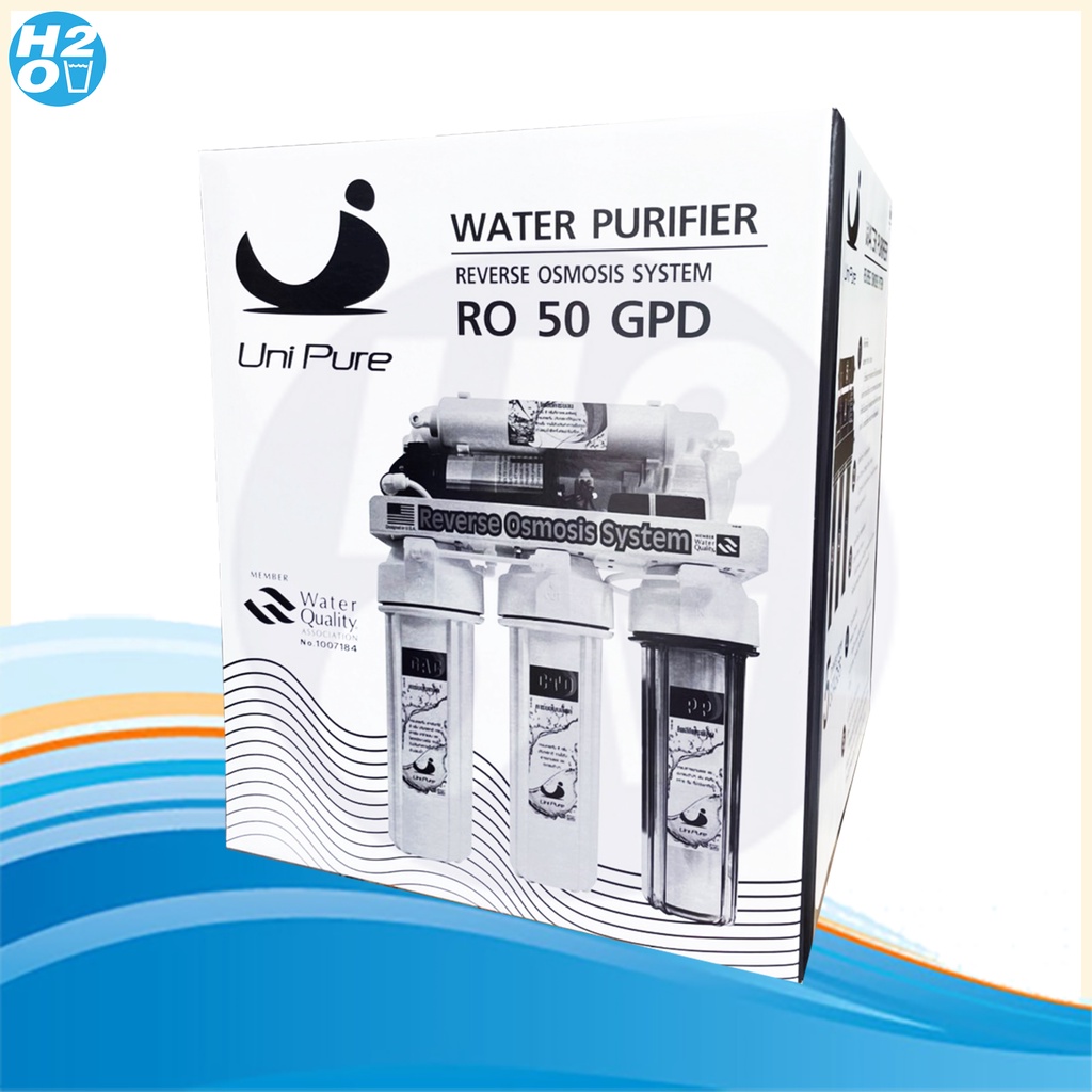 unipure-เครื่องกรองน้ำ-ระบบro-50-75-gpd-ราคาถูกสุด-เครื่องกรองน้ำ-ro-อาโอ-uni-pure-แถมฟรีสายน้ำ5-ม-สายน้ำรวม10ม