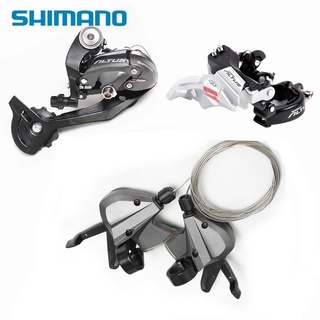 Shimano Altus M370 Mtb เกียร์เบรคหน้าและด้านหลังสําหรับจักรยานเสือภูเขา 3X9 M 370 Fd-M 370