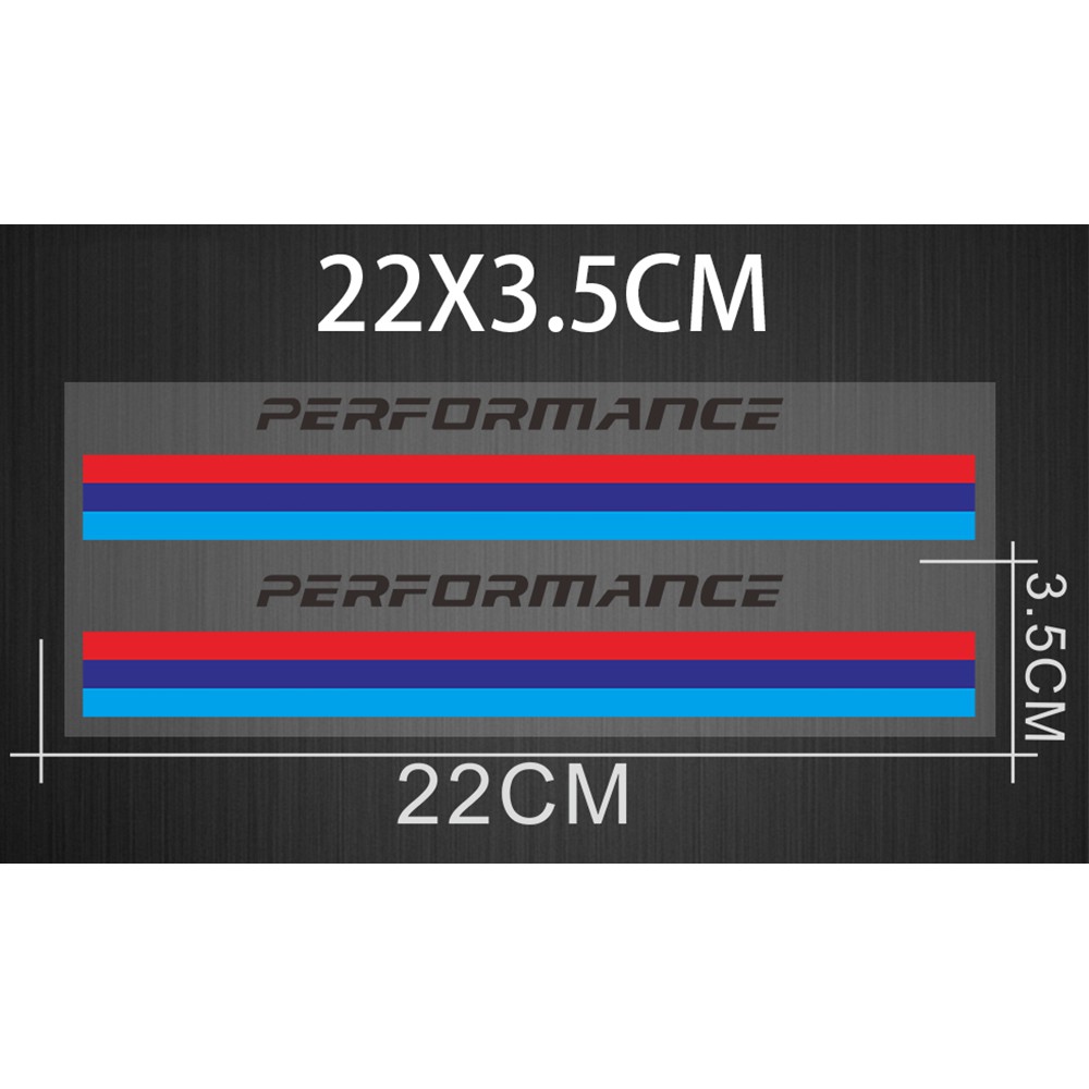 2pcs-new-performance-logo-กระจกสะท้อนแสงรถสปอร์ตตกแต่งรถยนต์สำหรับ-bmw