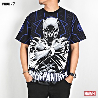 ผ้าฝ้าย 100% เสื้อยืดการ์ตูน ลาย Black Panther ลิขสิทธ์แท้ MARVEL COMICS  T-SHIRTS OVP (2101-515)S-3XL