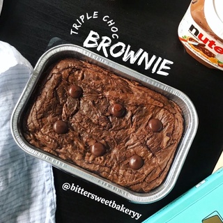 🧡🦋Triple Chocolate Brownie 🍫บราวนี่ช๊อคโกแลตเยิ้มๆ🦋🧡~200g/ถ้วย