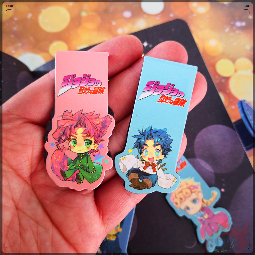 jojos-bizarre-adventure-series-b-anime-character-magnetic-bookmarks-6pcs-set-practical-books-marker-of-page-stationery-school-office-supply