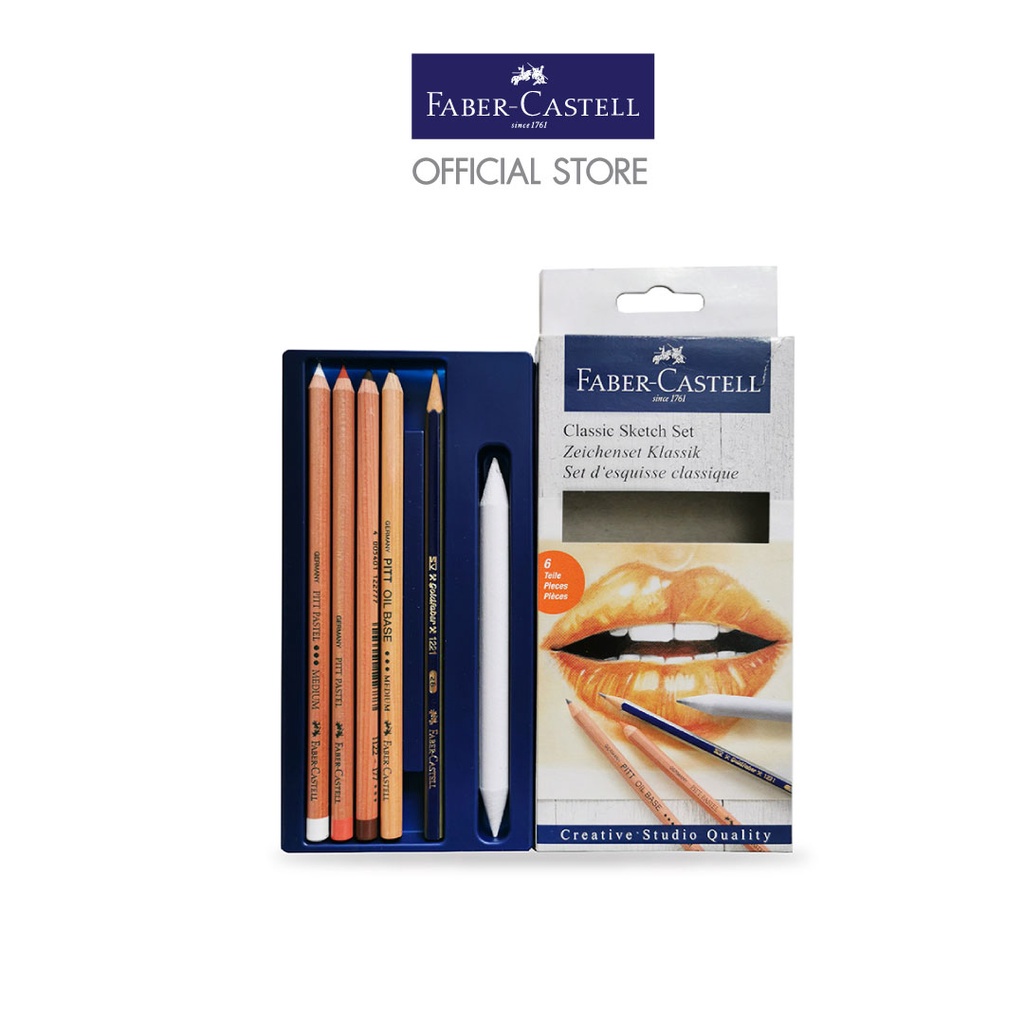 faber-castell-classic-sketch-set-sepia-classic-ชุดสเก็ตดินสอซีเปีย-sepia-classic