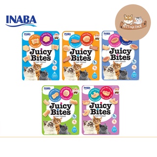 ราคาInaba Juicy Bites ขนมแมวแบบเม็ดนิ่ม มีทั้งหมด 5 รส ขนาด 11.3 กรัม