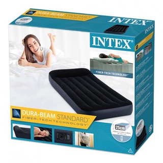 Intex ที่นอนเป่าลม Dura-Beam-Standard Fiber-Tech-Technology แบบมีหมอน ขนาด 3.3,4.5,5 ฟุต