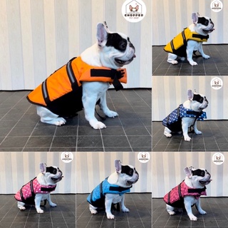 ภาพขนาดย่อของภาพหน้าปกสินค้าพร้อมส่ง เสื้อชูชีพสำหรับหมาชูชีพสุนัข จากร้าน chopperpetshop บน Shopee