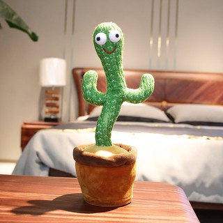 กระบองเพชรเต้นได้ 120 เพลงอัดเสียงได้ร้องเพลงได้ตุ๊กตาเต้นต้นกระบองเพชร dancing cactus toy