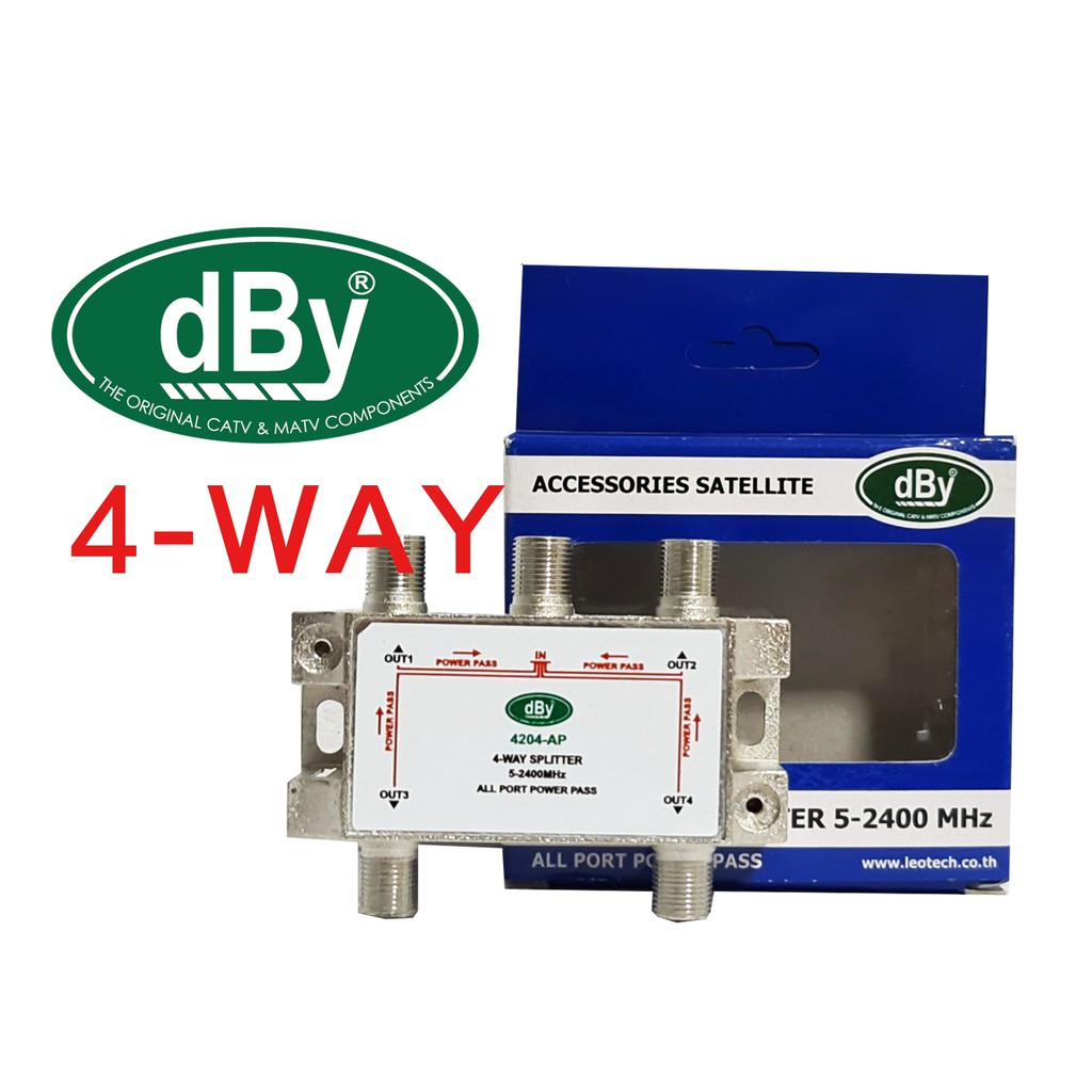 dBy Splitter 4-WAY รุ่น 4204-AP | Shopee Thailand