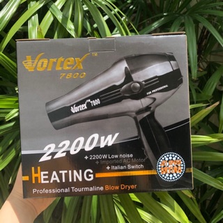 สินค้า ไดร์เป่าผม Vortex รุ่น 7800 (2200w) ใช้สำหรับไดร์ผม (วอร์แทกซ์) มีทั้งลมร้อนและลมเย็น ด้วยพลังแรง ไดร์ เป่าผม วอร์เท็กซ์