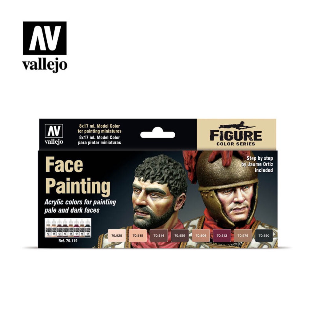 Vallejo Model Color Set 70.119 Face Painting Set Shopee Thailand