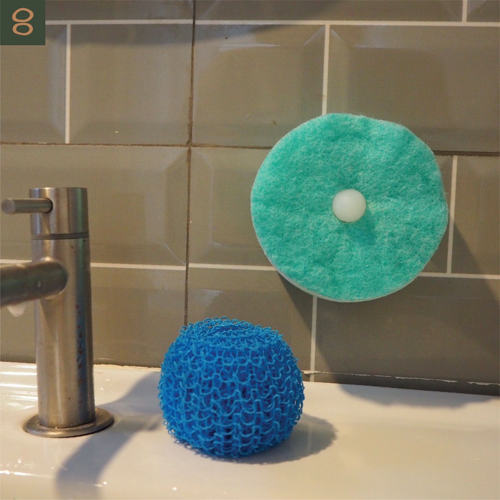 8ecember-sponge-holder-ตัวดูดสำหรับติดผนังแขวนฟองน้ำ