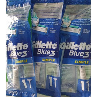 ภาพขนาดย่อของภาพหน้าปกสินค้าGillette Blue3 simple ราคา 25 บาท จากร้าน rsm_station7453 บน Shopee