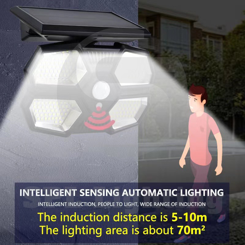 360w-ไฟโซล่าเซล-ไฟสปอร์ตไลท์-ใช้พลังานแสงอาทิตย์-สว่างจ้า-3โหมด-ไฟแสดงสถานะ4ระดับ-ทนแดด-กันน้ำ-outdoor-solar-wall-light