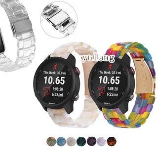 ภาพหน้าปกสินค้าสายนาฬิกาเรซิ่นใสสายสำหรับ Garmin Forerunner 245 245M 645 645M ผู้ชายคุณภาพสูงพร้อมหัวเข็มขัดสแตนเลส ที่เกี่ยวข้อง