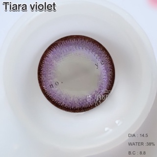 Tiara Violet บิ๊กอาย สีม่วง Pretty Doll คอนแทคเลนส์ Contact lens สายตาสั้น ค่าสายตา เน้นขอบ ตาโต โทนแบ๊ว แฟชั่น ตาโต