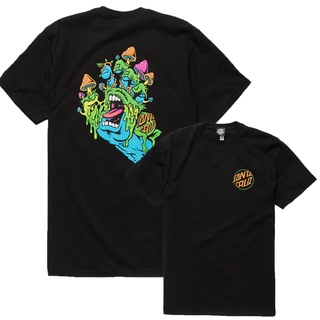 เสื้อยืดผ้าฝ้าย พิมพ์ลายซานต้าครอส พิษ สําหรับผู้ชาย