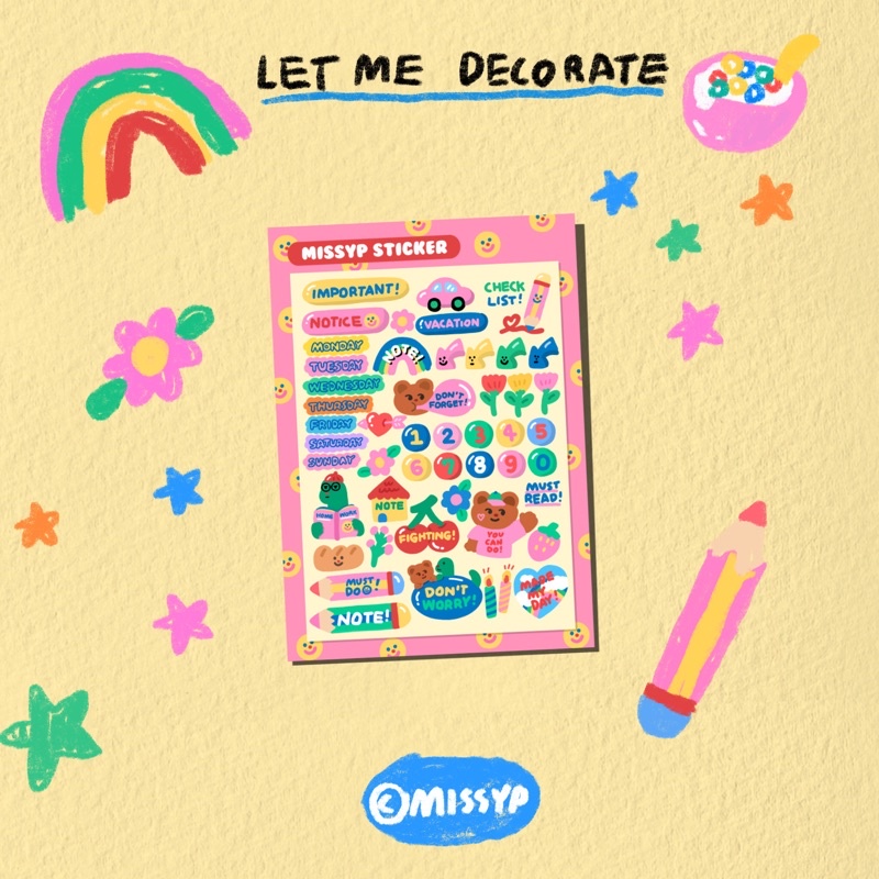 STICKER LET ME DECORATE (S) | Shopee Thailand