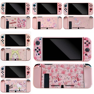 ภาพขนาดย่อสินค้าเคส TPU ป้องกันรอย ลายการ์ตูนสตรอเบอร์รี่ สีชมพู สําหรับ Nintendo Switch Oled