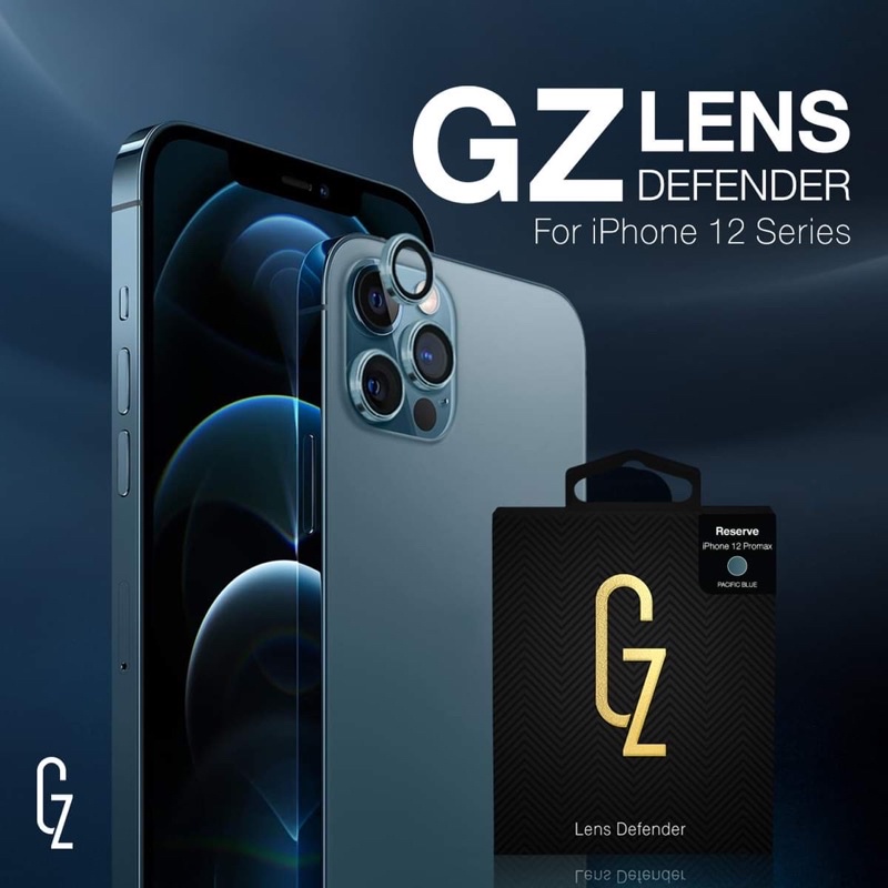 ภาพหน้าปกสินค้าฟิล์มป้องกันเลนส์กล้อง GZ Lens Defender สำหรับ iPhone 12 / 12Mini / 12Pro / 12ProMax