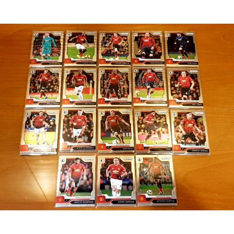 Panini Prizm EPL 2019/20 Manchester United Base card (Full Team 18ใบ ...
