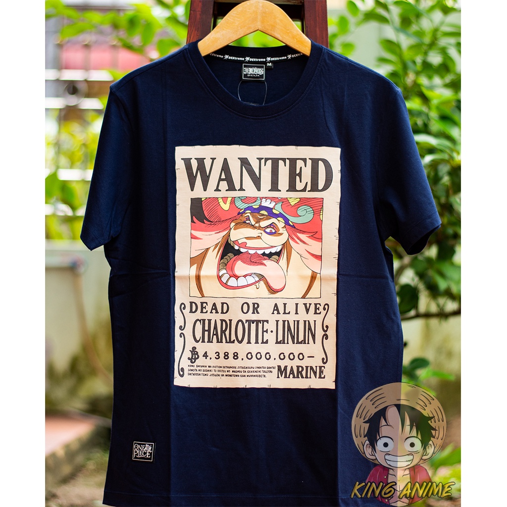 t-shirt-dop-1379-ลาย-wanted-charlotte-linlin-มีสีกรม-และ-สีดำ