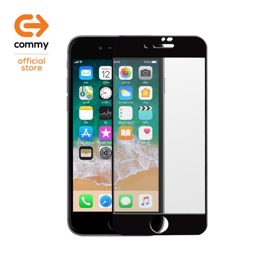 commy-กระจกกันรอย-x-strong-ff-iphone8-black