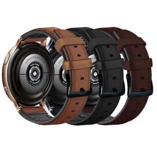 สายนาฬิกาข้อมือ ซิลิโคน และสายหนัง สําหรับ Samsung Galaxy Watch Active 2 ขนาด 20 มม.  40 มม. 44 มม.
