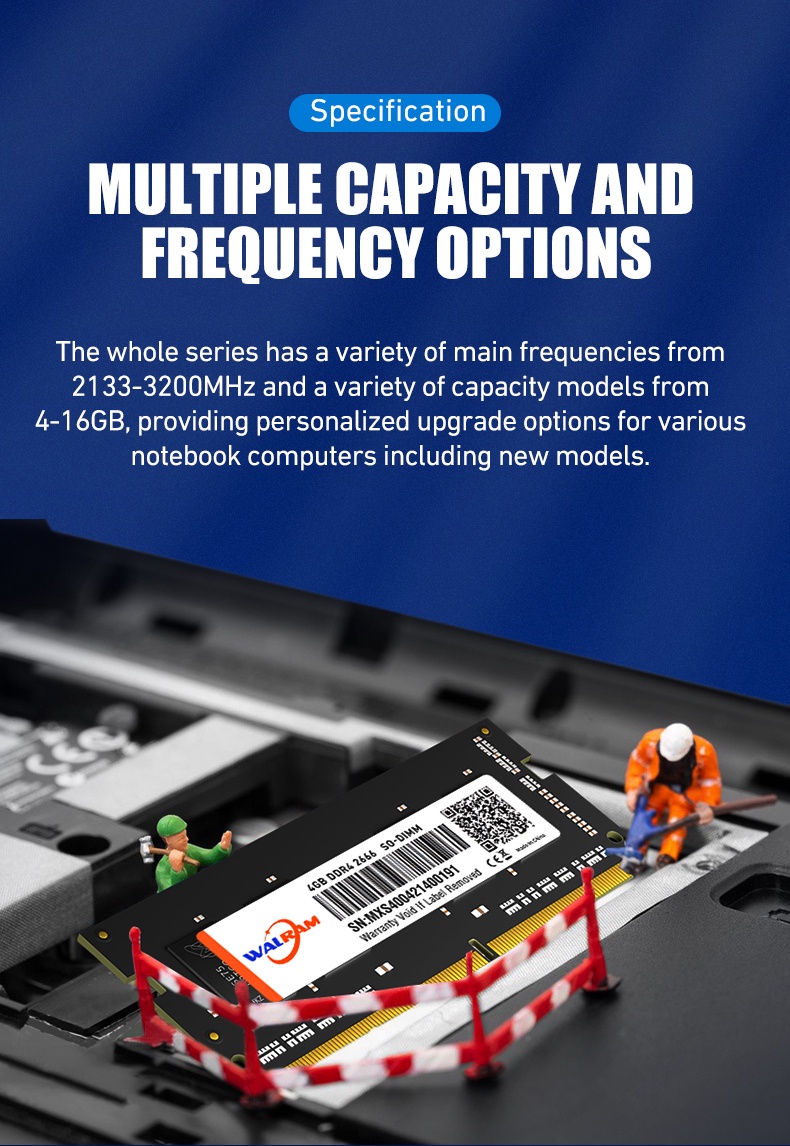 Walram หน่วยความจําแล็ปท็อป โน้ตบุ๊ก DDR4 8GB 4GB 2400Mhz 2133 2666Mhz ...
