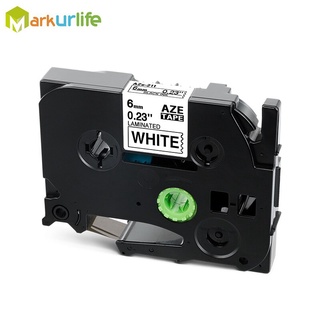 Compatible for Brother TZe-211 Laminated Label Tape Black on White 6mm tz-211 TZ-211 Label Printer