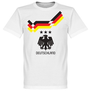 เสื้อยืดผ้าฝ้ายพิมพ์ลาย2022 World Cup Germany Team Retro เสื้อที่ระลึกฟุตบอลชาย T-Shirt