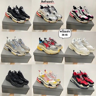 ภาพขนาดย่อของสินค้ารองเท้าผ้าใบ รองเท้าผู้หญิงรองเท้าผู้ชาย Balenciaga Triple S พร้อมส่ง สินค้าแนะนำ อุปกรณ์ครบกล่องถุงผ้าใบเสร็จถุงถุงหิ้ว