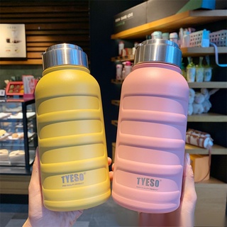 [พร้อมส่ง] Tyeso กระติกน้ําร้อน น้ําเย็น แบบพกพา ขนาดใหญ่ จุน้ําได้เยอะ สําหรับนักเรียนหญิง ผู้ชาย XCIO