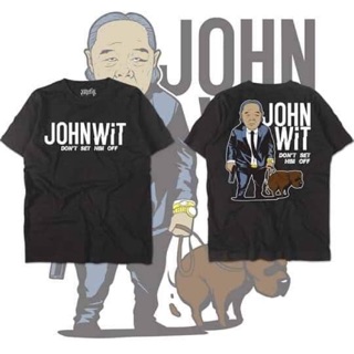 เสื้อยืดผู้ชาย เสื้อยืดลาย John Wit1 ( จอห์นวิต ) ลายล้อเลียนการเมือง #สินค้าพร้อมส่ง ค่าส่งถูก S-5XL