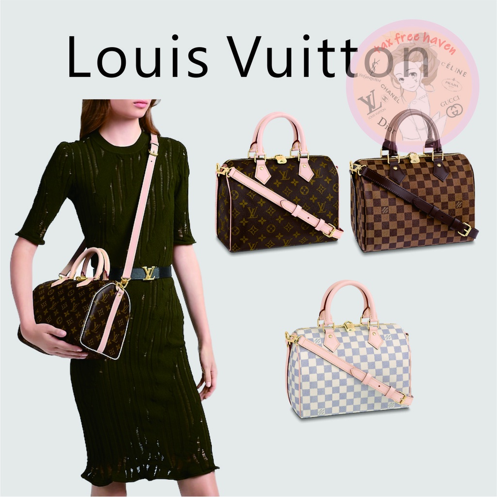 shopee-ราคาต่ำสุด-ของแท้-100-louis-vuitton-brand-new-speedy-25-bag-พร้อมสายคล้องไหล่