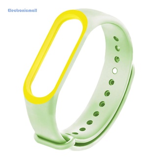 ElectronicMall01* Luminous Silicone Soft Wristband Replacement Strap for Xiaomi Mi Band 3 4