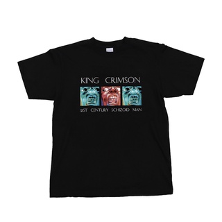 เสื้อยืดผ้าฝ้ายCOTTON KING CRIMSON วงร็อค Pinkfloyd เสื้อยืดแขนสั้นผ้าฝ้าย Pink Floyd Pink FloydS-5XL