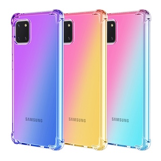 เคสโทรศัพท์มือถือ ไล่โทนสีรุ้ง หลากสี สําหรับ Samsung Galaxy A22 5G A02 A12 A32 A51 A71 4G