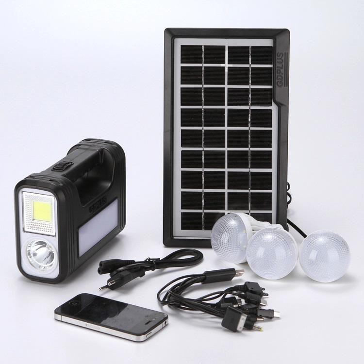 solar-lighting-system-gdplus-รุ่น-gd-8017-ชาร์จไฟด้วยไฟบ้าน-usb-หรือพลังงานแสงอาทิตย์ผ่านแผงโซลาร์เซลล์-เข้าตัวเก็บไฟ