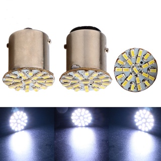 ไฟเลี้ยว ไฟเบรกสูง LED 1156 BA15s 22smd 3014 สําหรับรถจักรยานยนต์ รถยนต์ 1 ชิ้น ​หลอดไฟ