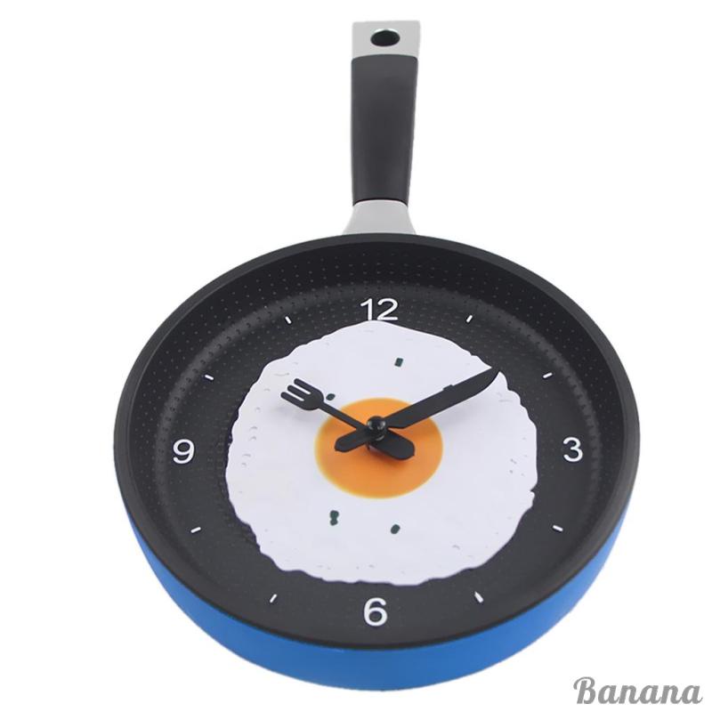frying-pan-with-fried-eggs-design-wall-clock-9x8inch-for-kitchen-living-room-bedroom-decor