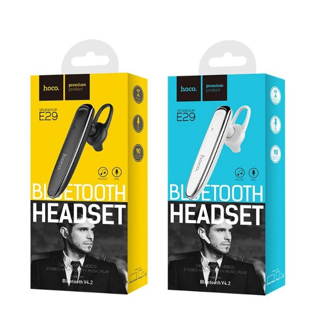 Hoco E29 Bluetooth Headset หูฟังบลูทูธ | Shopee Thailand