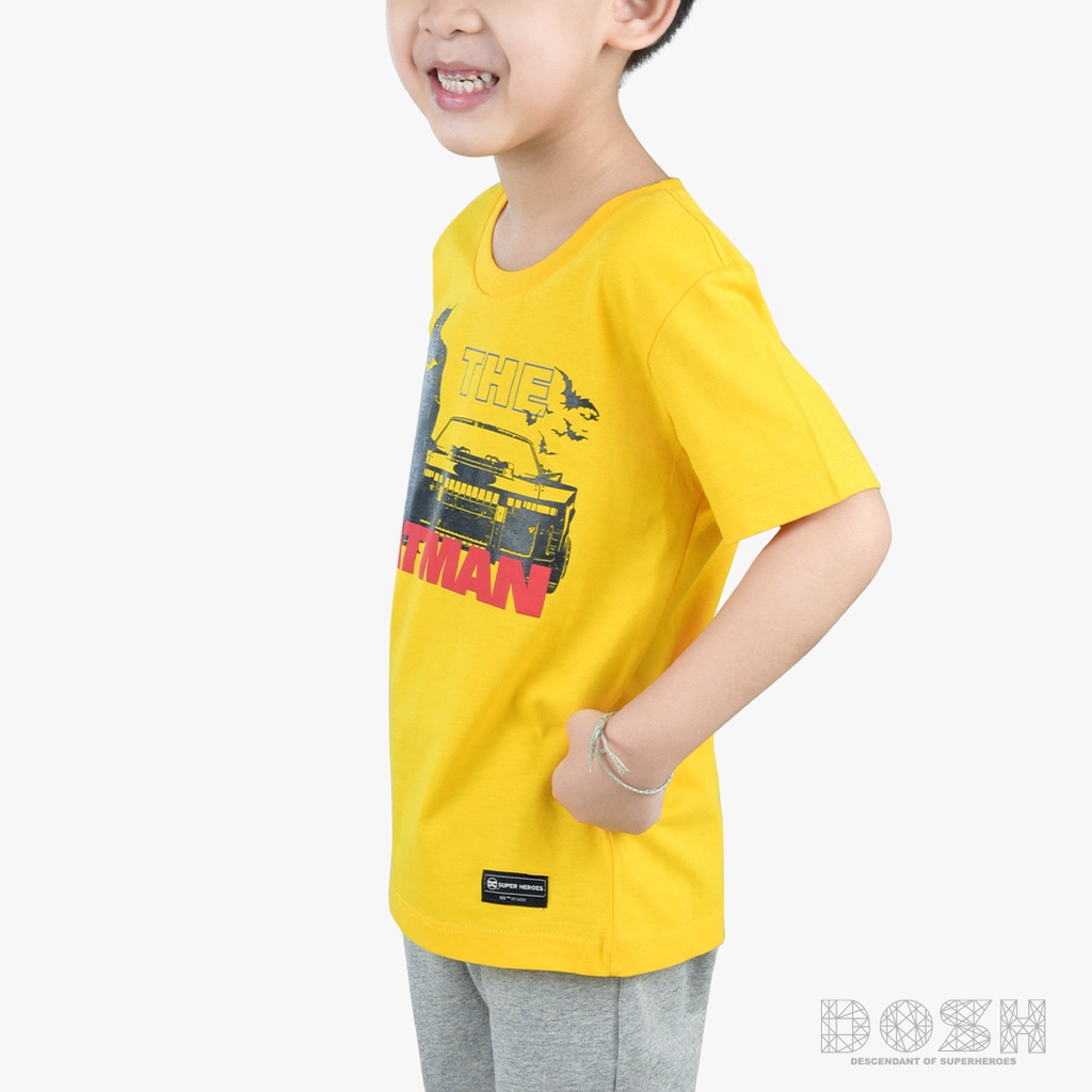 dosh-kids-boys-t-shirts-batman-2022เสื้อยืดคอกลม-แขนสั้น-เด็กชาย-9dbbt5185-ye